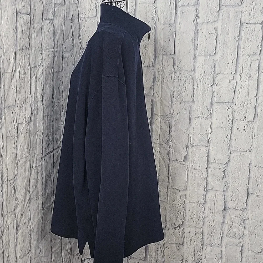 VINTAGE POLO RALPH LAUREN Men's Navy Blue 1/4 Zip Pullover Sweatshirt XL - Picture 5 of 8